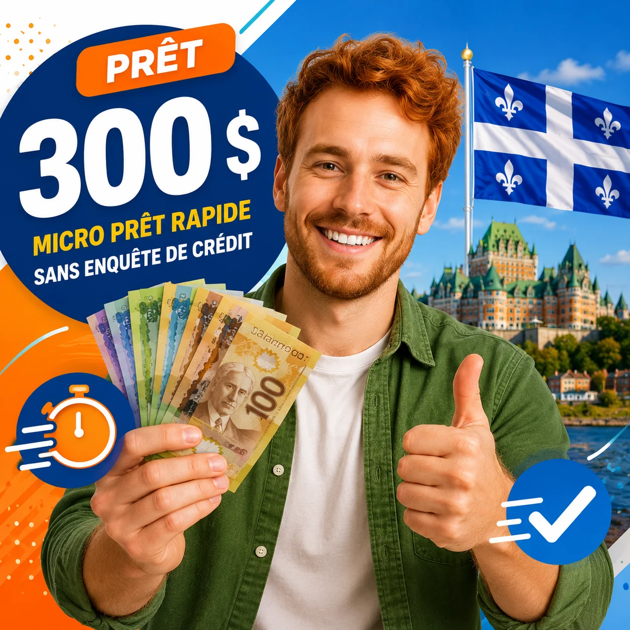 Prêt $300 au Québec – demande rapide en ligne